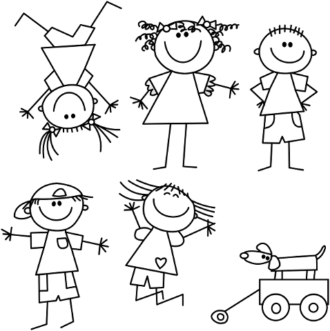 kids-drawing-lines-girl-boy-child-3871755
