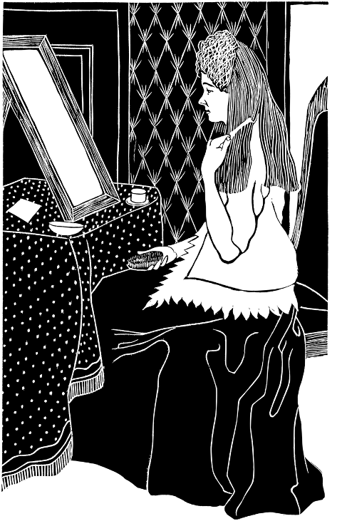 woman-dresser-bedroom-line-art-7136866