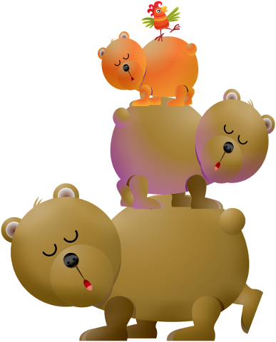 animal-tower-bears-sleepy-4785014