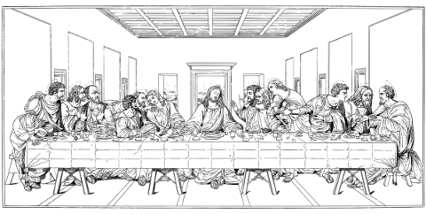 last-supper-jesus-line-art-painting-4997321