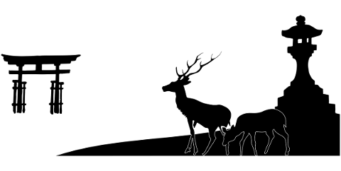 deer-landscape-silhouette-japan-5220714