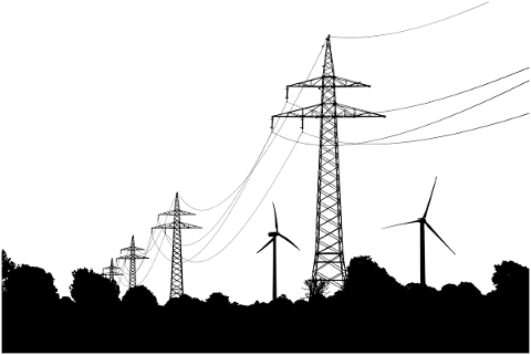 power-towers-windmills-silhouette-5807194