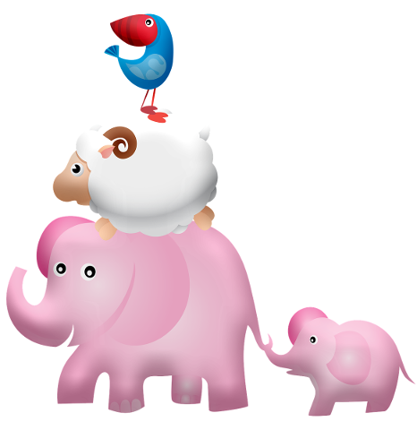 animal-tower-mama-elephant-and-baby-4785018