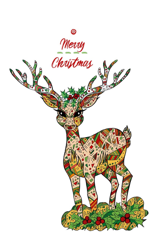 deer-coloring-christmas-animal-4674942