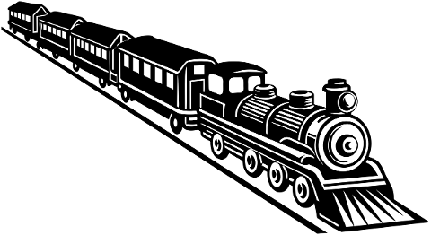 train-locomotive-line-art-cutout-8746642