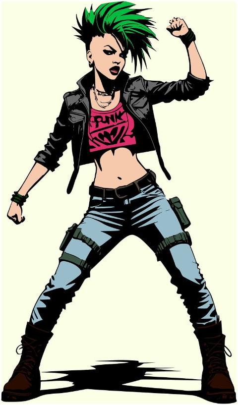 ai-generated-woman-punk-female-8895812