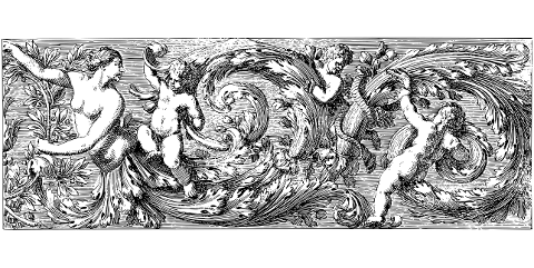 divider-angels-drawing-border-7226308