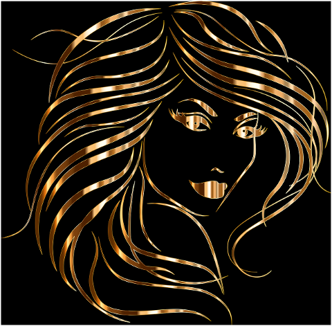 woman-portrait-line-art-gold-7156448