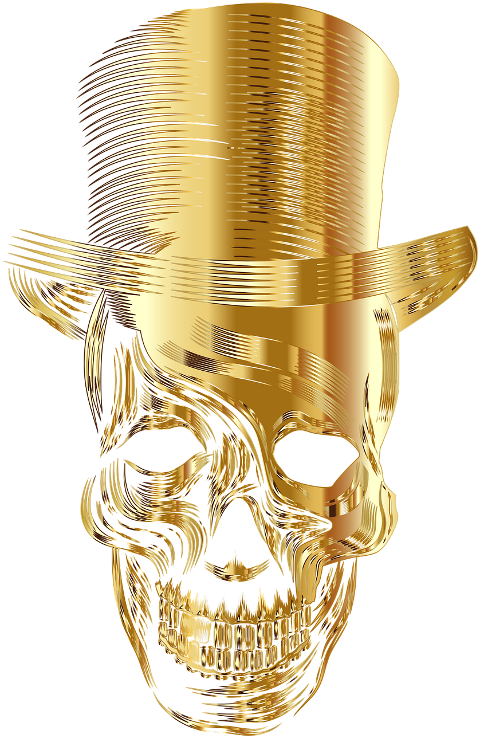 skull-top-hat-gold-foil-bones-7226390
