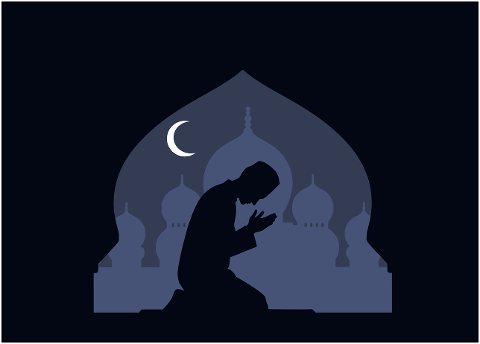 prayer-worship-silhouette-mosque-9278303