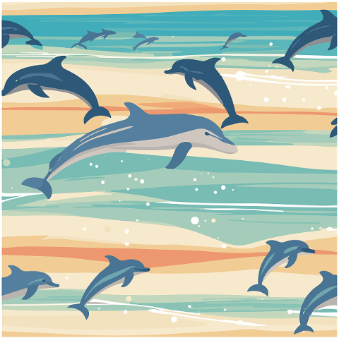 dolphins-sea-beach-palm-trees-8154954