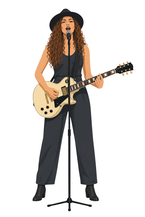female-guitarist-singing-10451215