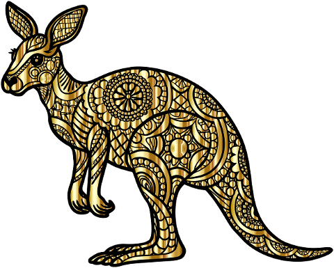 kangaroo-marsupial-gold-decorative-8846892