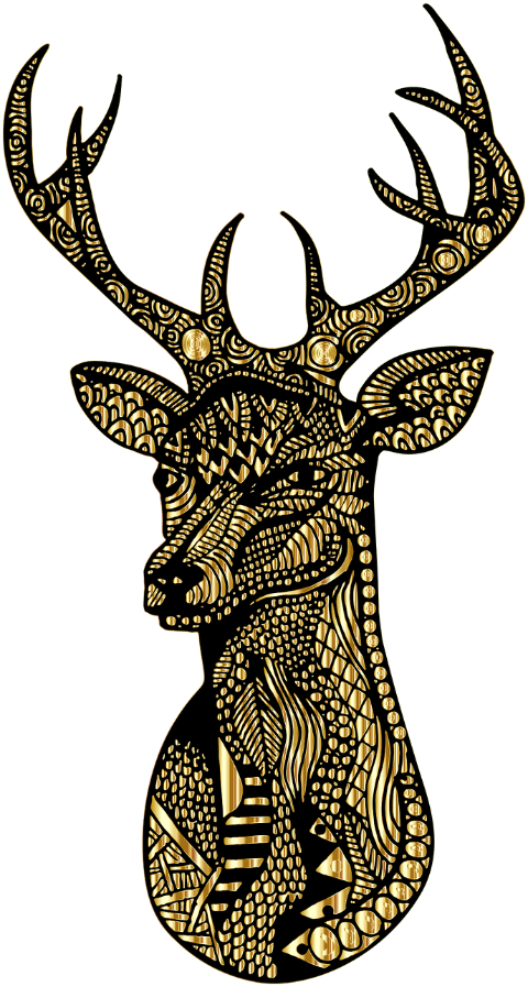 deer-buck-animal-doodle-zentangle-7912465