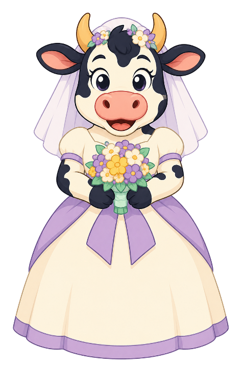 bride-cow-bouquet-wedding-dress-10305126
