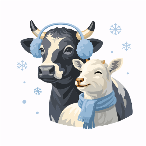 cow-goat-winter-snowflake-earmuffs-10228442